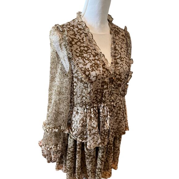 Floral Ruffle Mini Dress - Picture 6 of 10